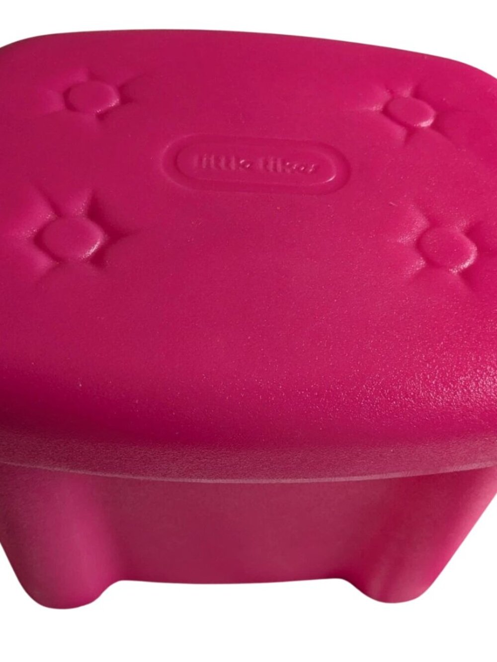 Vintage Little Tikes Tender Hearts Beauty Salon Vanity HOT PINK Stool/Chair/Seat - Picture 1 of 7
